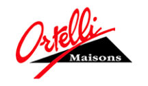 Logo du partenaire ARGENT du club de hockey sur glace Amateur : Maisons Ortelli